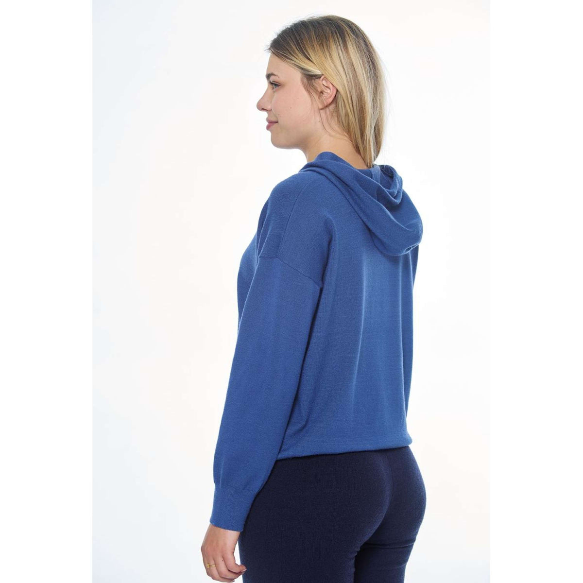 Harcour Hoodie Santa Women Steel Blue