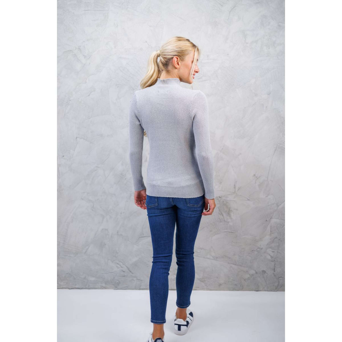 Harcour Sweater Swambi Women Grey Melange