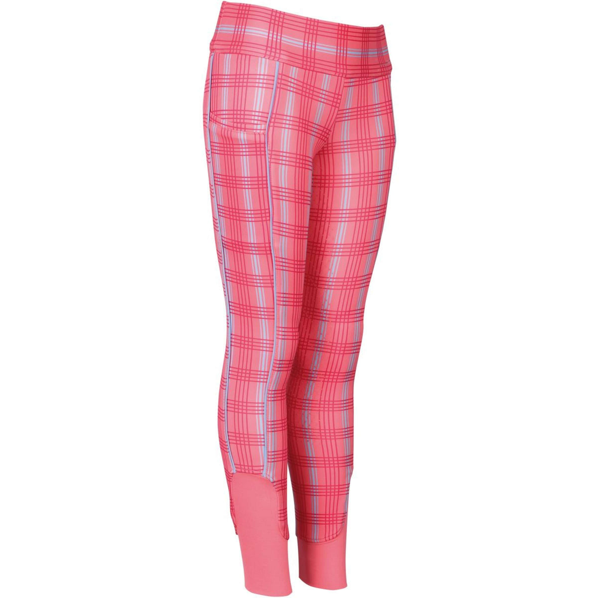 Harry's Horse Riding Legging Check Diva Stella Full Grip Pink