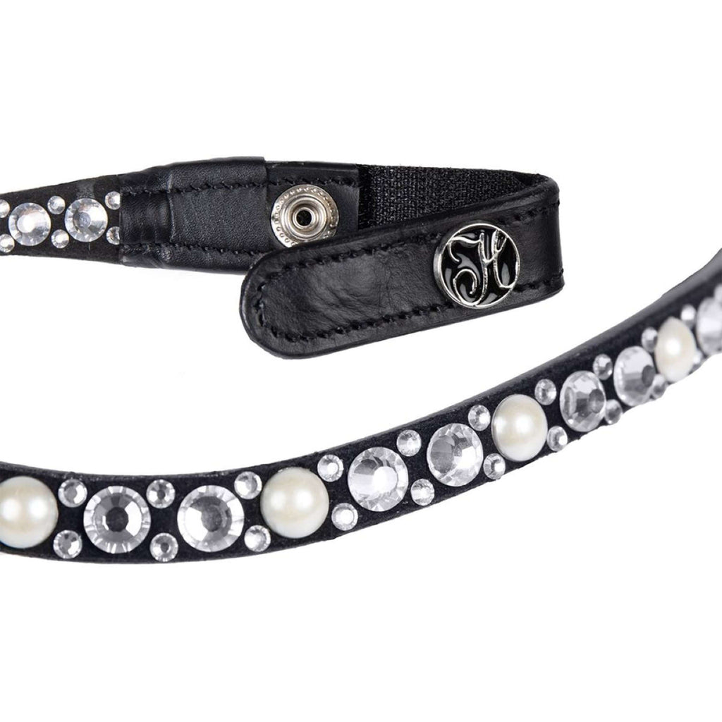 Harry's Horse Browband Diamond Pearl Silver