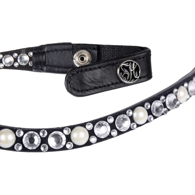 Harry's Horse Browband Diamond Pearl Silver