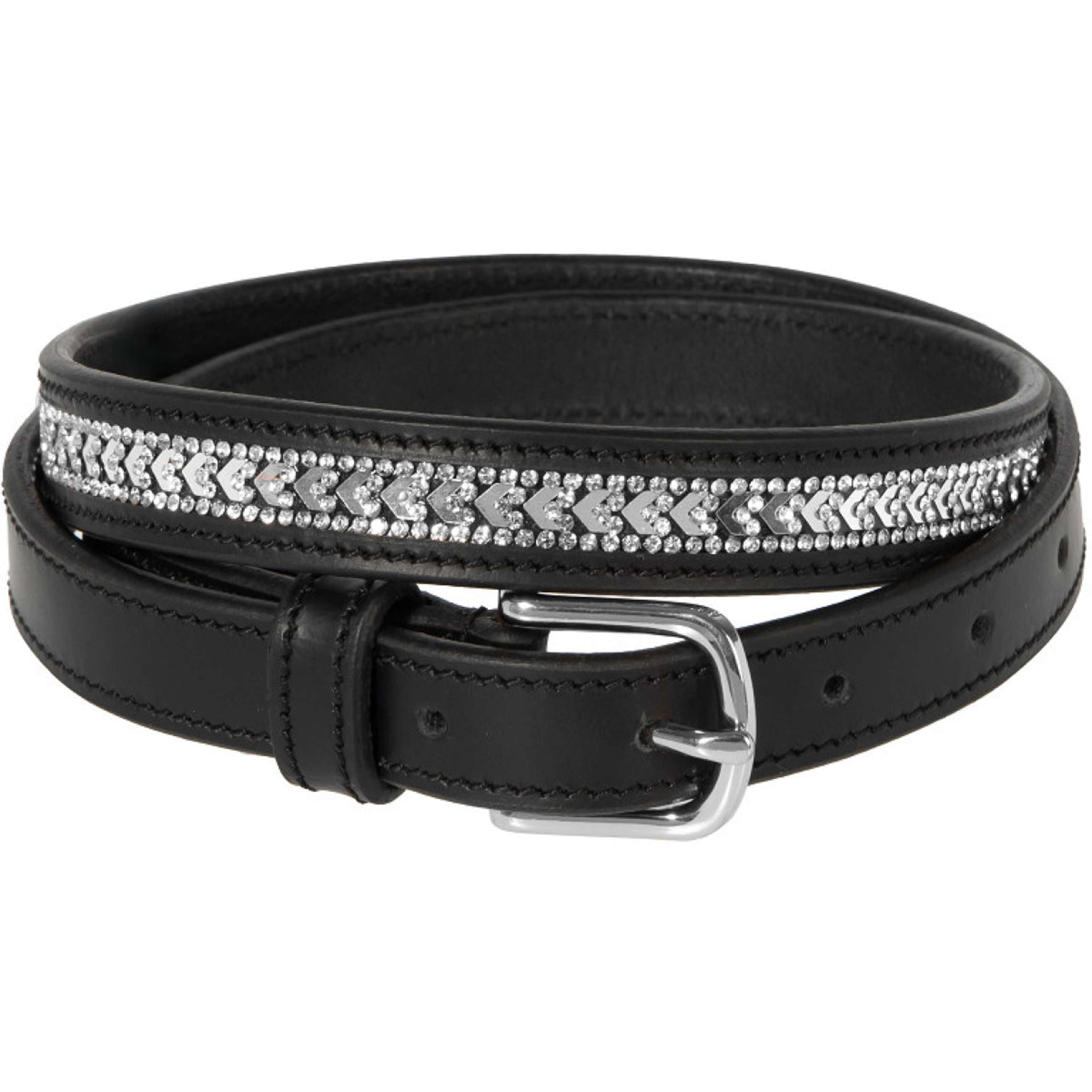 Harry's Horse Belt Sparkling Arrow Leather Black/Silver