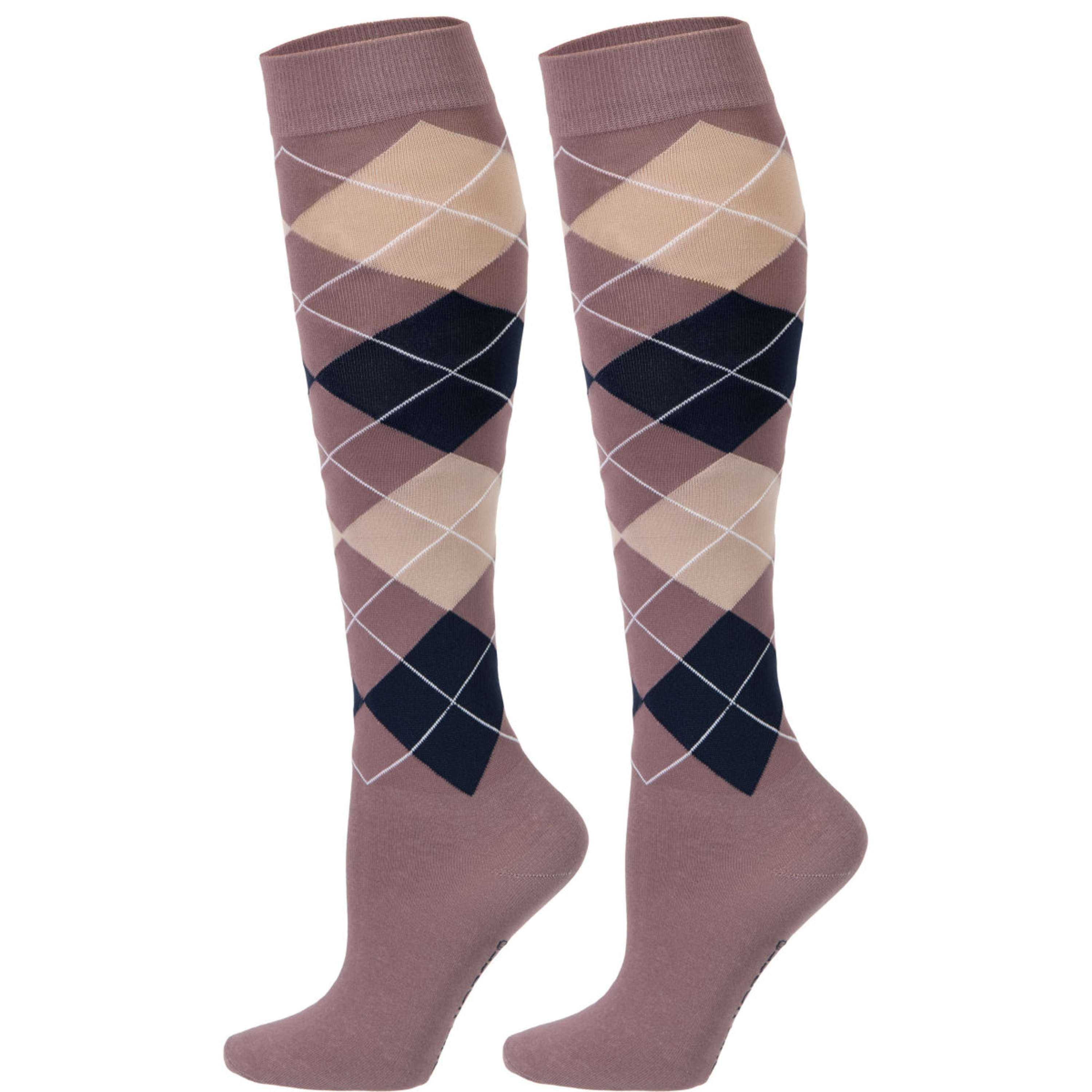 Harry's Horse Riding Socks Argyle Flint