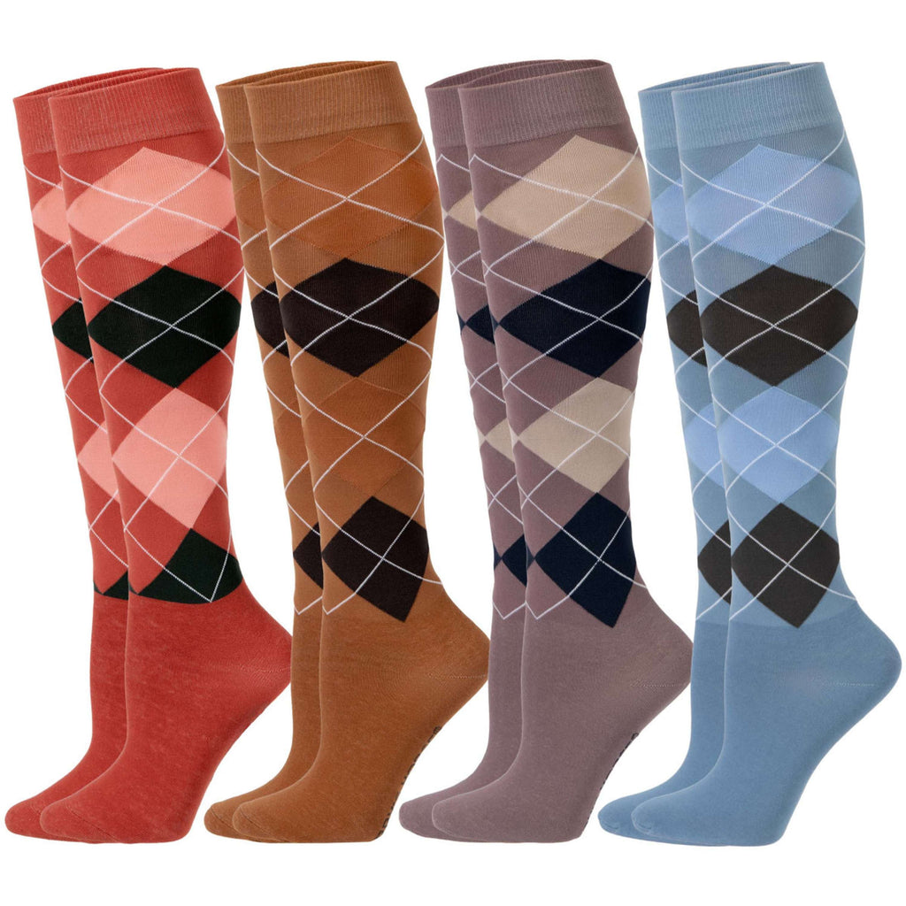 Harry's Horse Riding Socks Argyle Mocha-Bisque