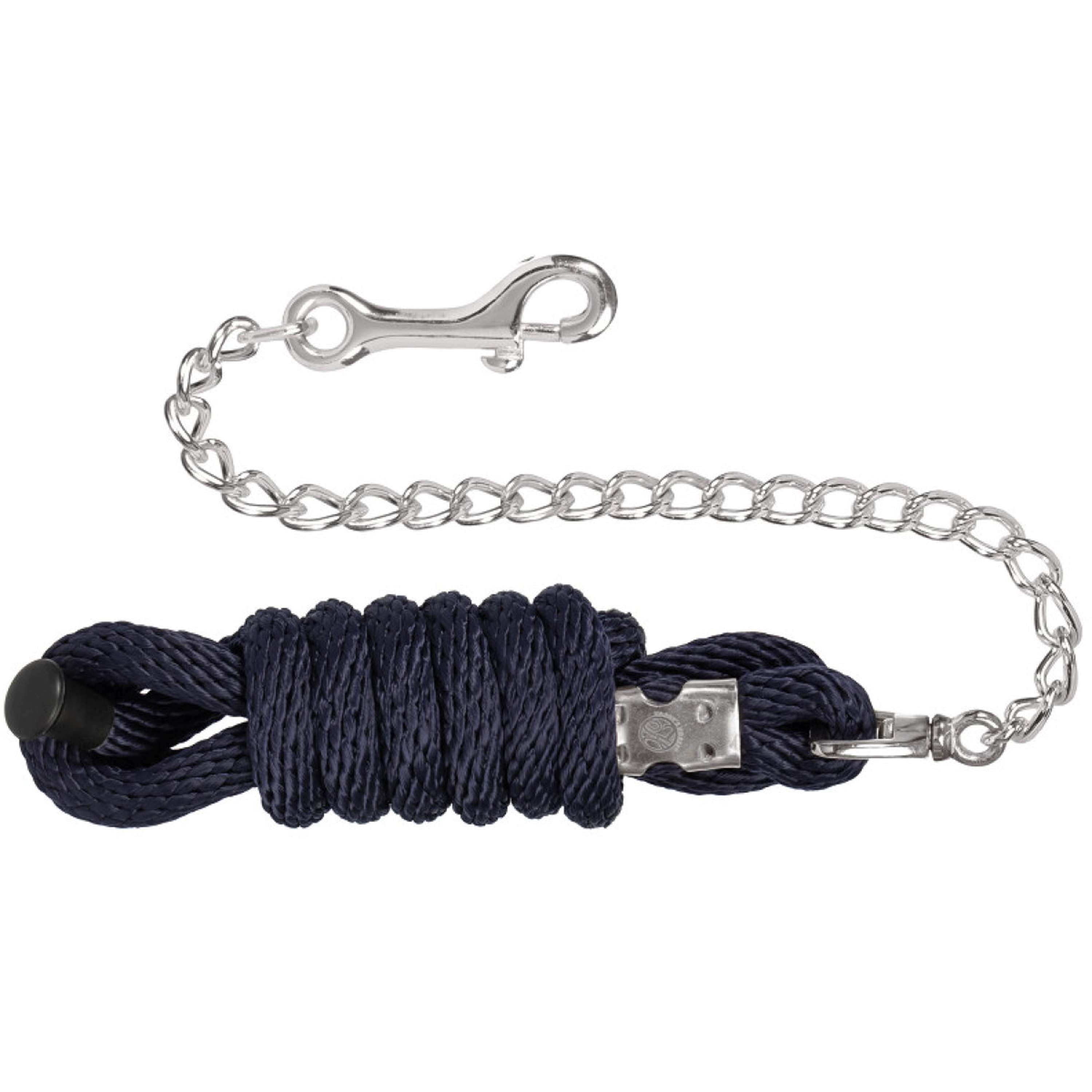 Harry's Horse Lead Rope Comfort with Chain Navy