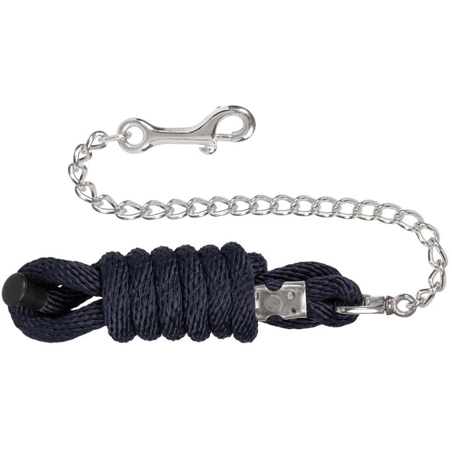 Harry's Horse Lead Rope Comfort with Chain Navy