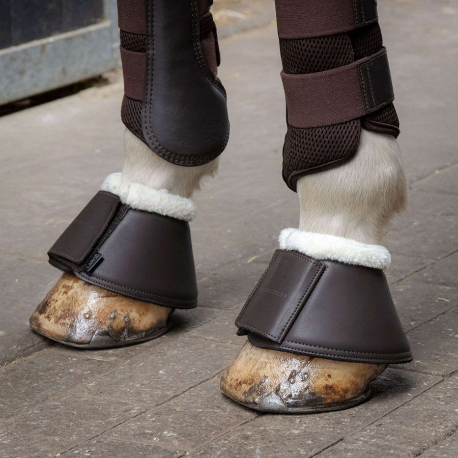 Harry's Horse Bell Boots Excellent Faux Fur Brown