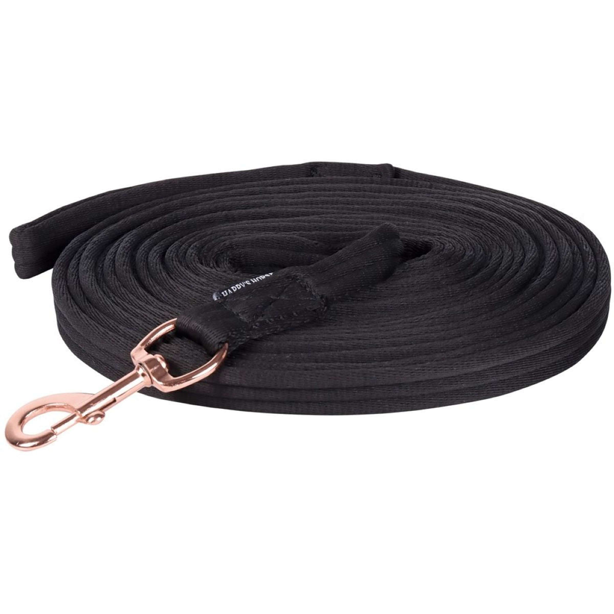 Harry's Horse Lunging Side Rope Soft Rosegold 8m Black