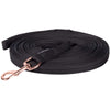 Harry's Horse Lunging Side Rope Soft Rosegold 8m Black