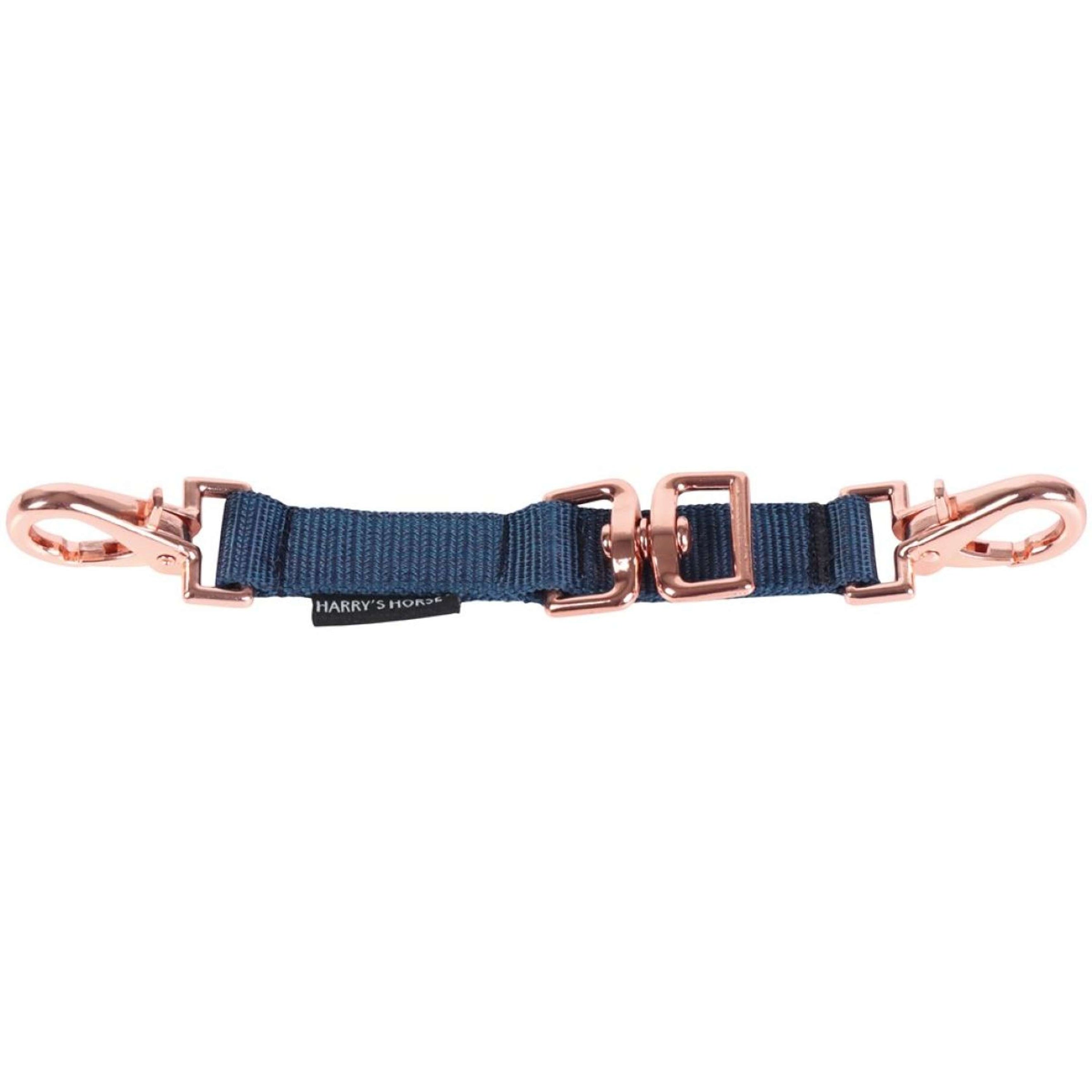 Harry's Horse Lunge Bridle Bit Rosegold Navy