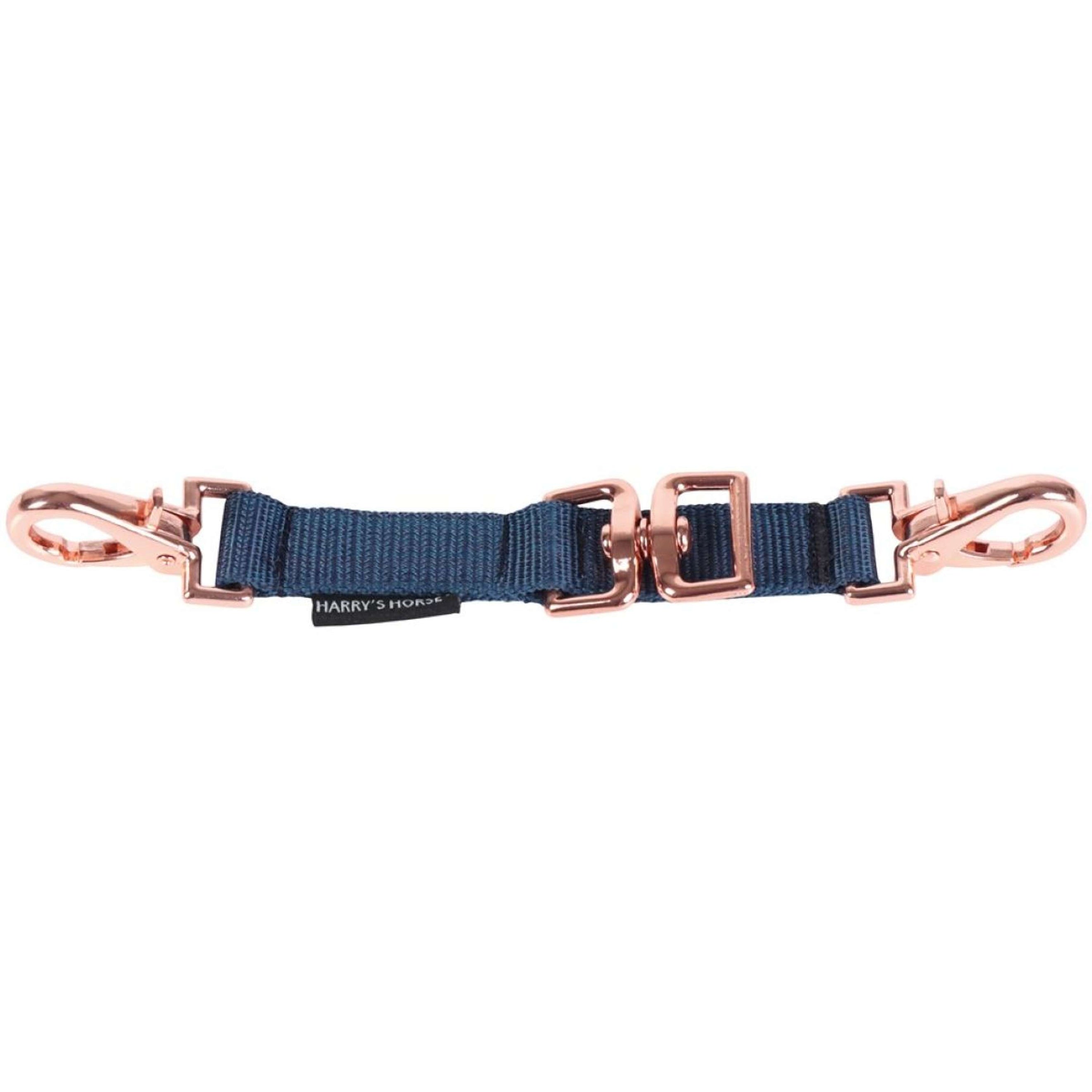 Harry's Horse Lunge Bridle Bit Rosegold Navy Harry's Horse Lunge Bridle Bit Rosegold Navy
