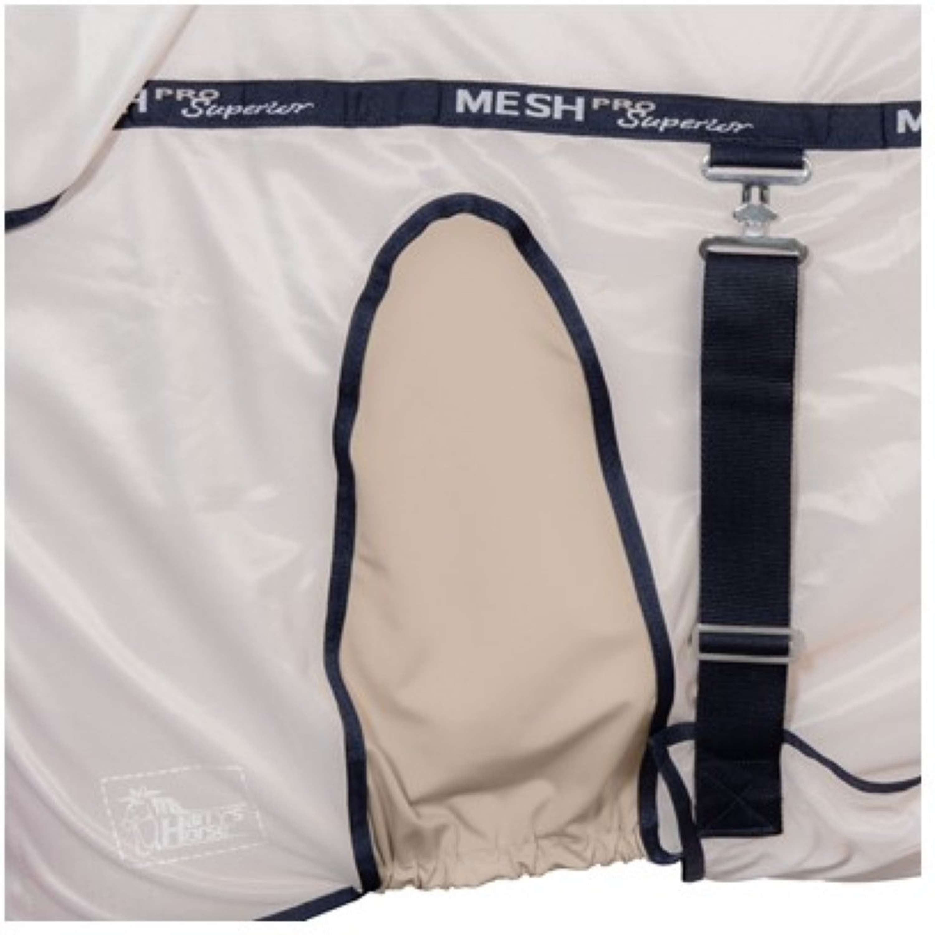 Harry's Horse Fly Rug Mesh Pro Superior with a Hood Taupe