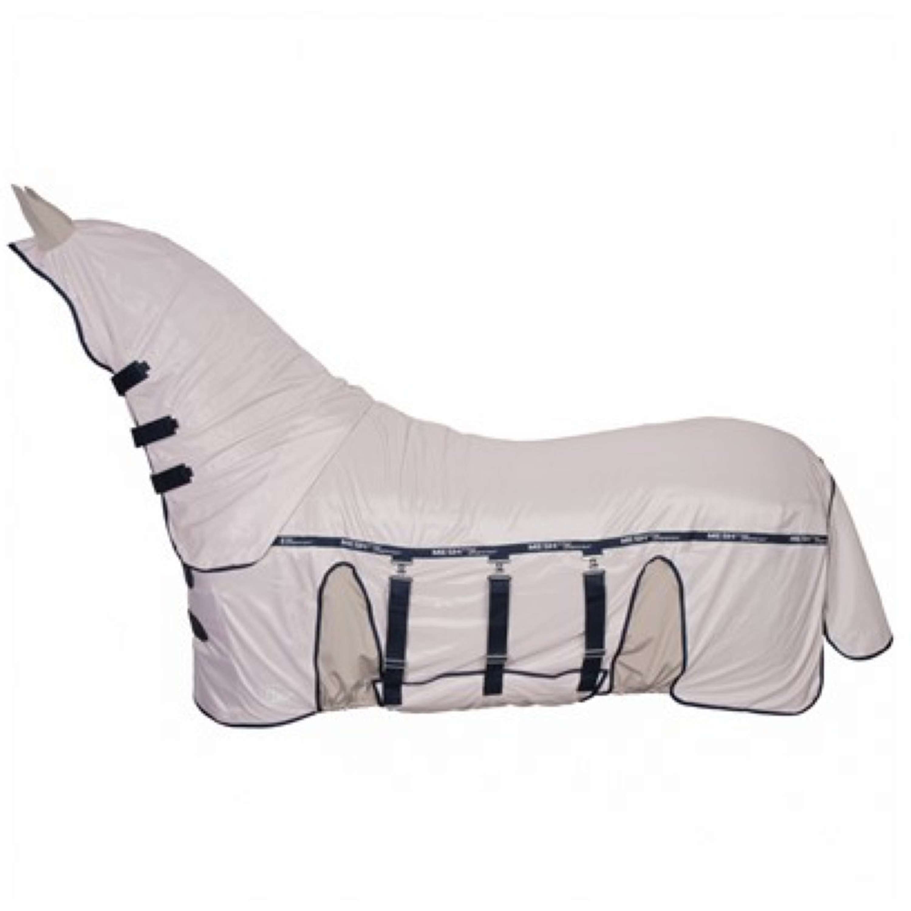Harry's Horse Fly Rug Mesh Pro Superior with a Hood Taupe