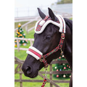 Harry's Horse Head Collar Set and Hat Check Christmas Red