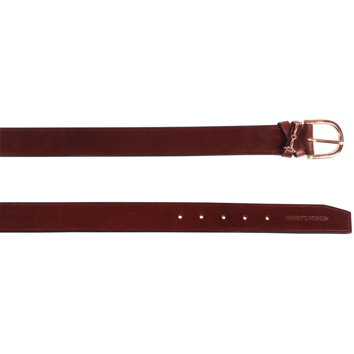 Harry's Horse Belt Bit Leather Brown/Rosegold