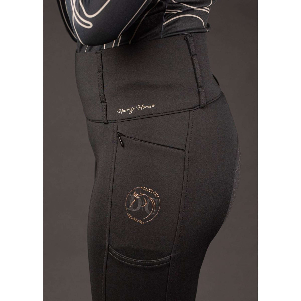 Harry's Horse Riding Legging Equitights Denici Cavalli Stardust Full Grip Black