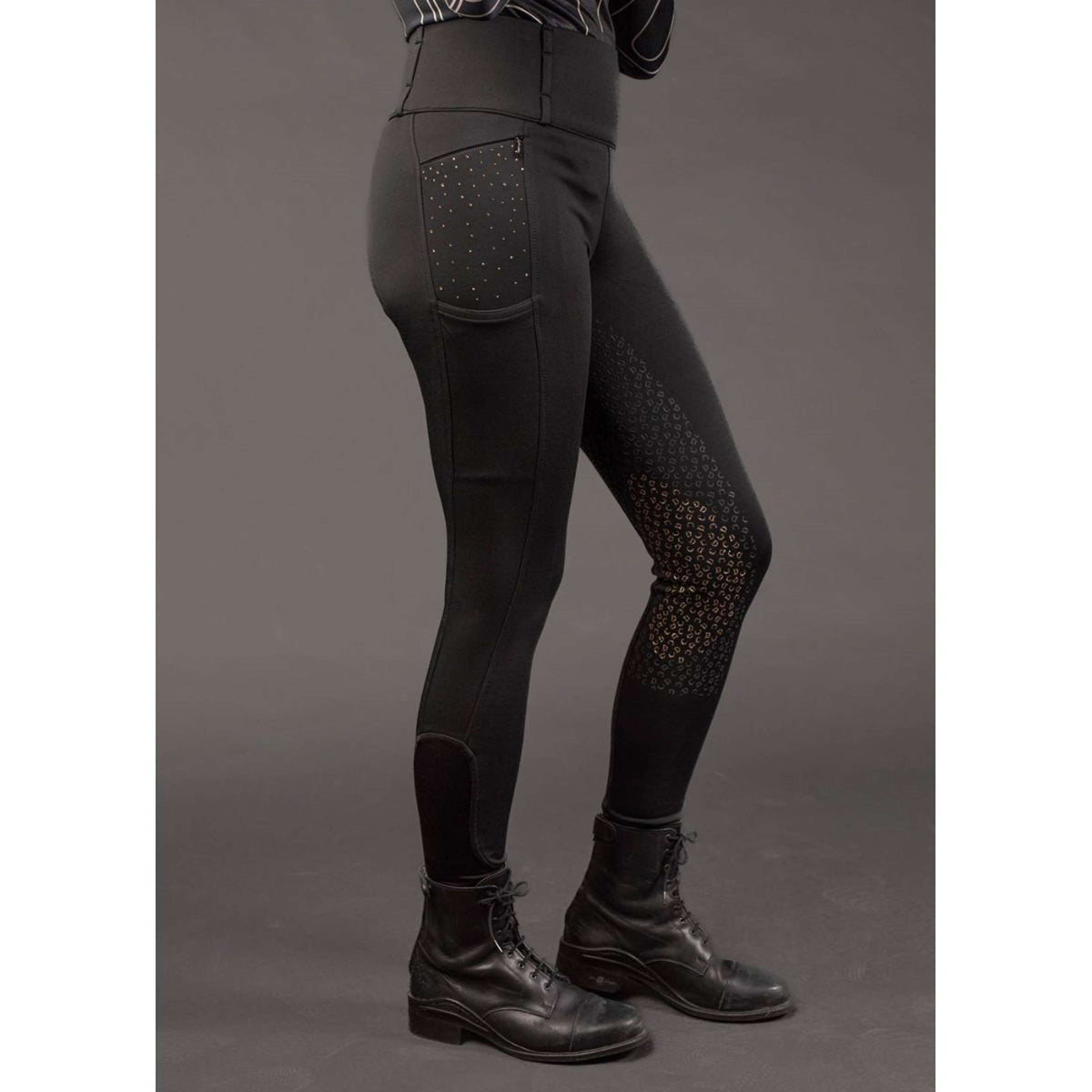 Harry's Horse Riding Legging Equitights Denici Cavalli Stardust Full Grip Black