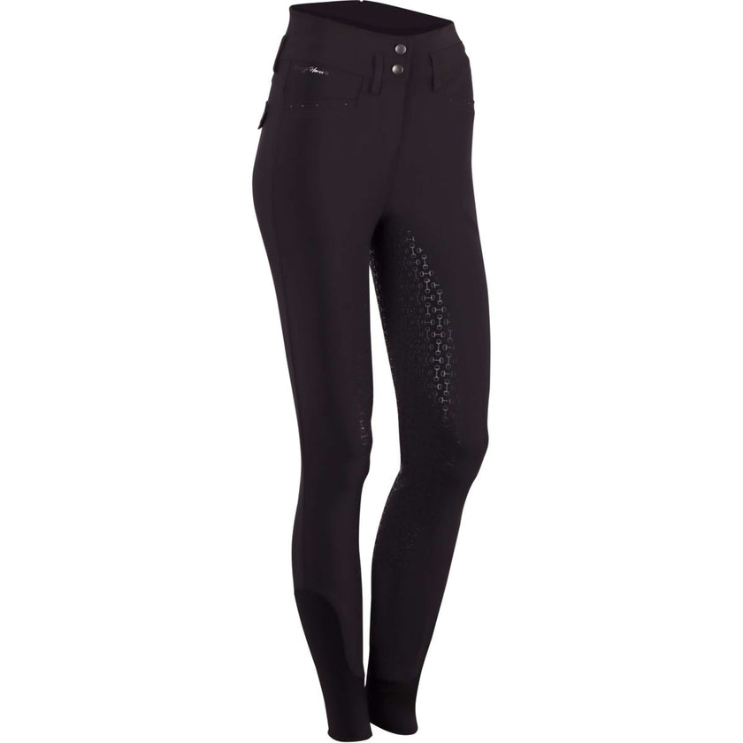 Harry's Horse Breeches Classy Roan Full Grip Jet Black Harry's Horse Breeches Classy Roan Full Grip Jet Black