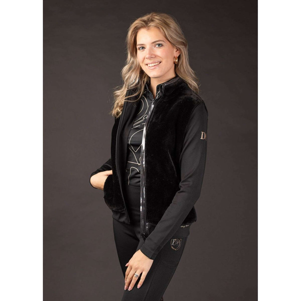 Harry's Horse Zip-Hoodie Denici Cavalli Stardust Black