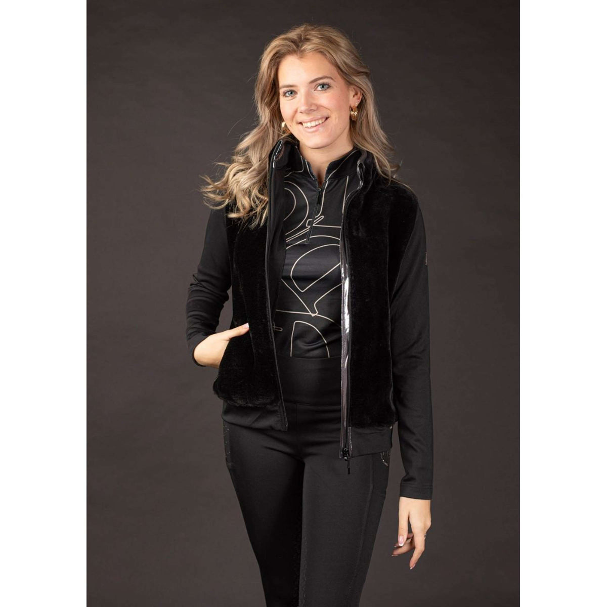 Harry's Horse Zip-Hoodie Denici Cavalli Stardust Black