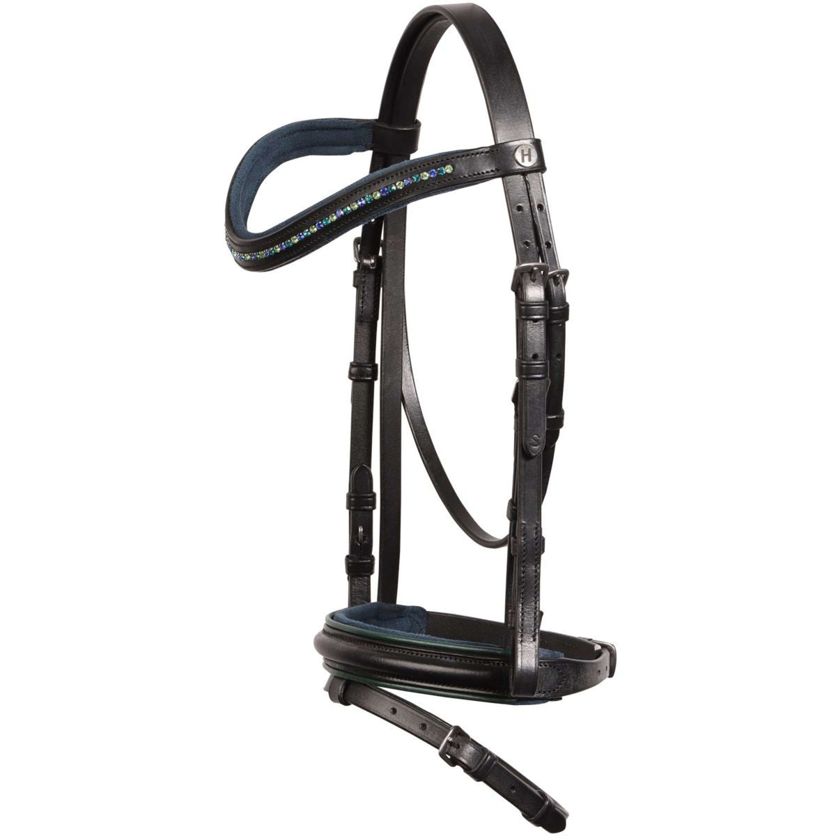 Harry's Horse Bridle STOUT! Lime Black