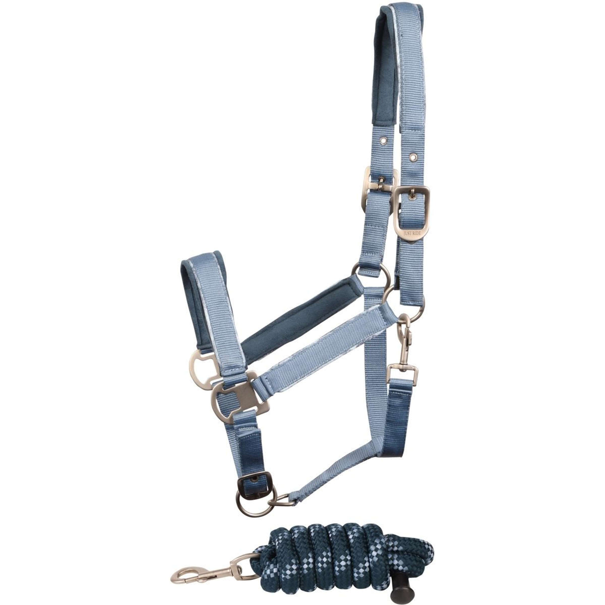 Harry's Horse Head Collar Set Just Ride Retro Steel Blue