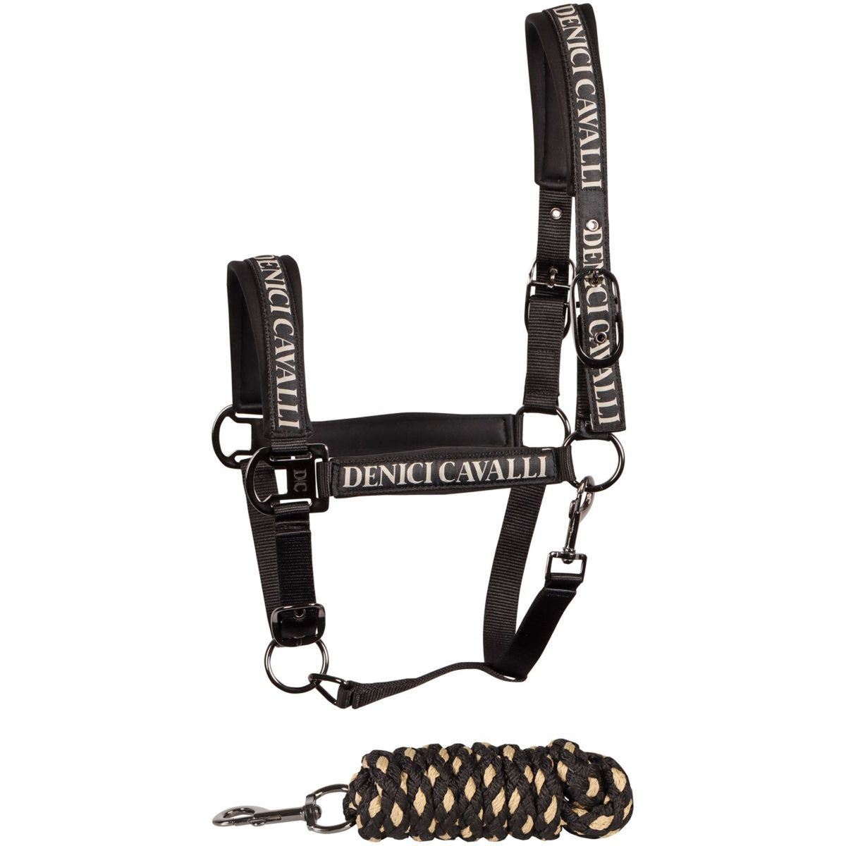 Harry's Horse Head Collar Set Denici Cavalli Stardust Black