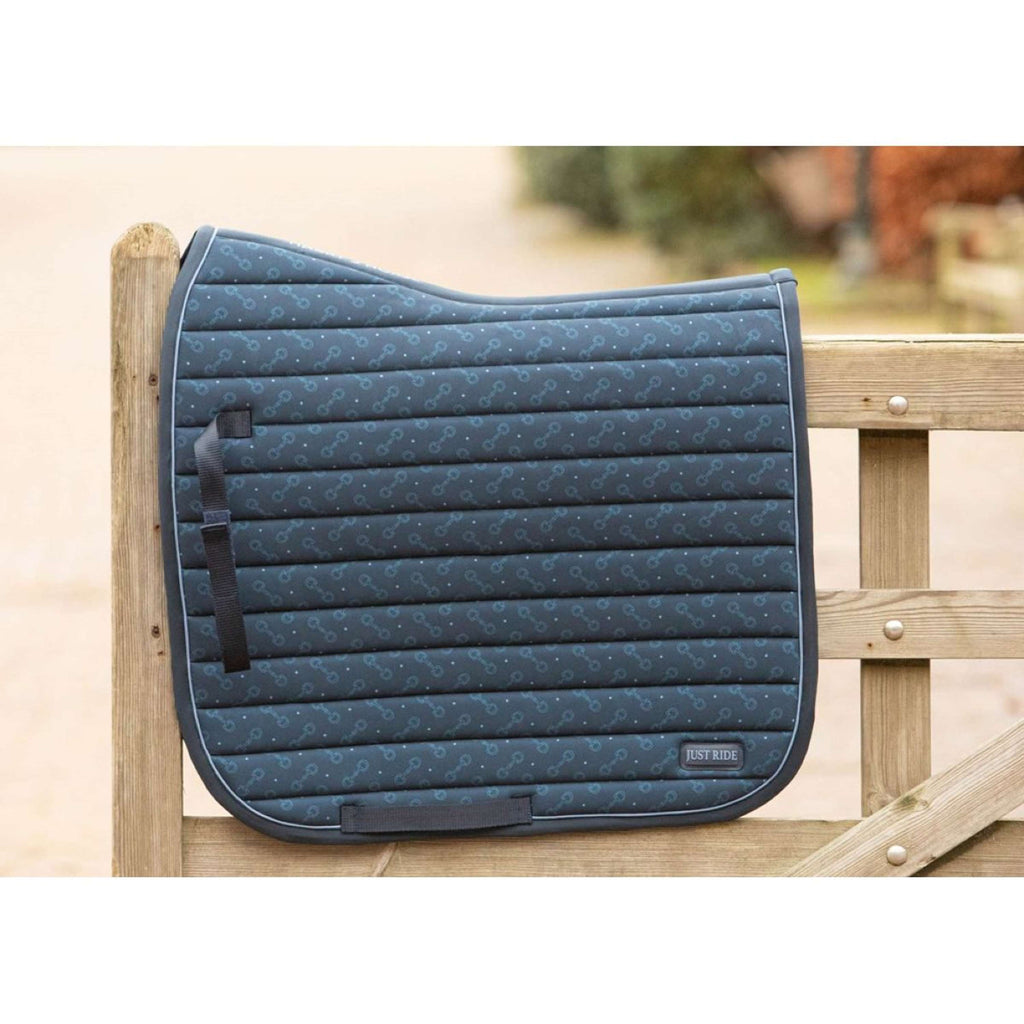 Harry's Horse Saddlepad Just Ride Retro Dressage Navy