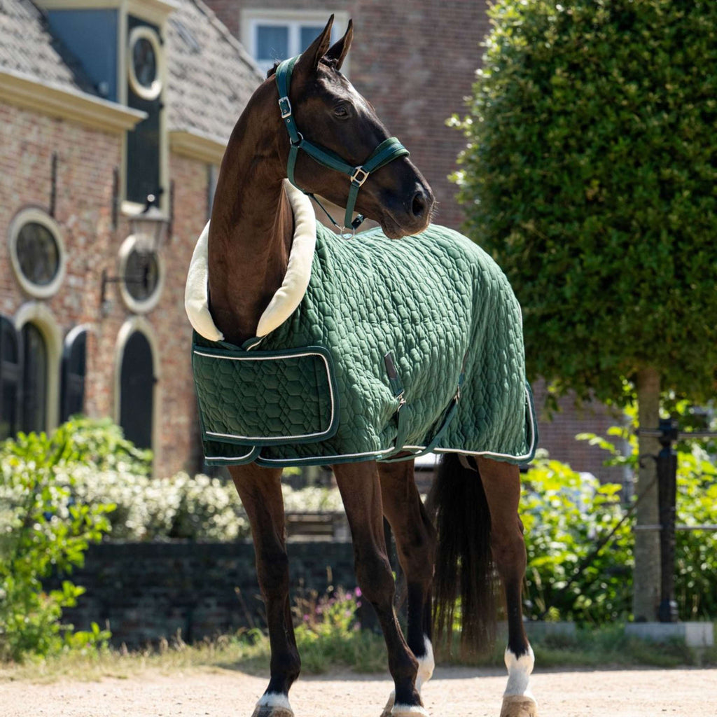 HB Ruitersport Show Rug Special Peach Forest Green