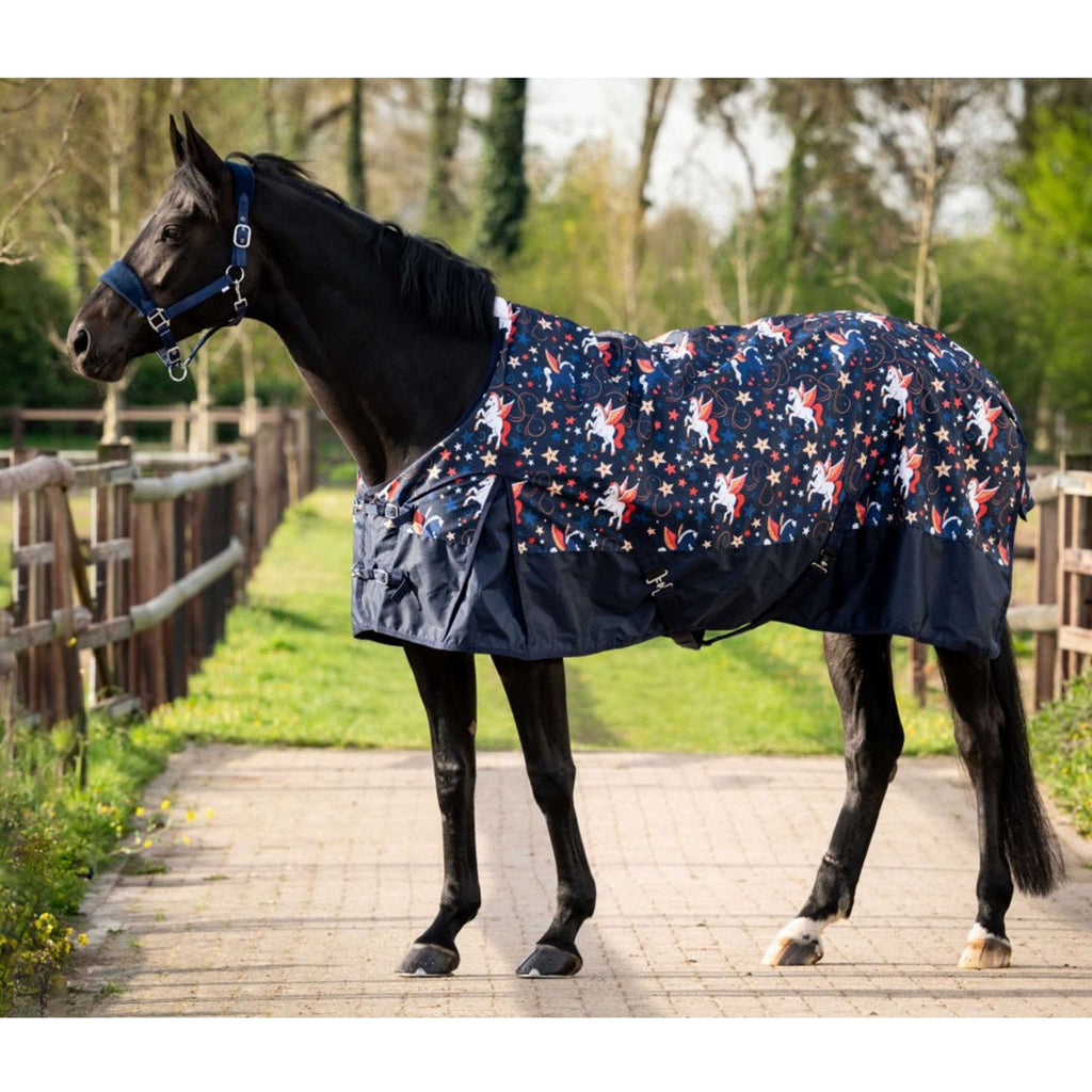 HB Outdoor Rug navy flying horse