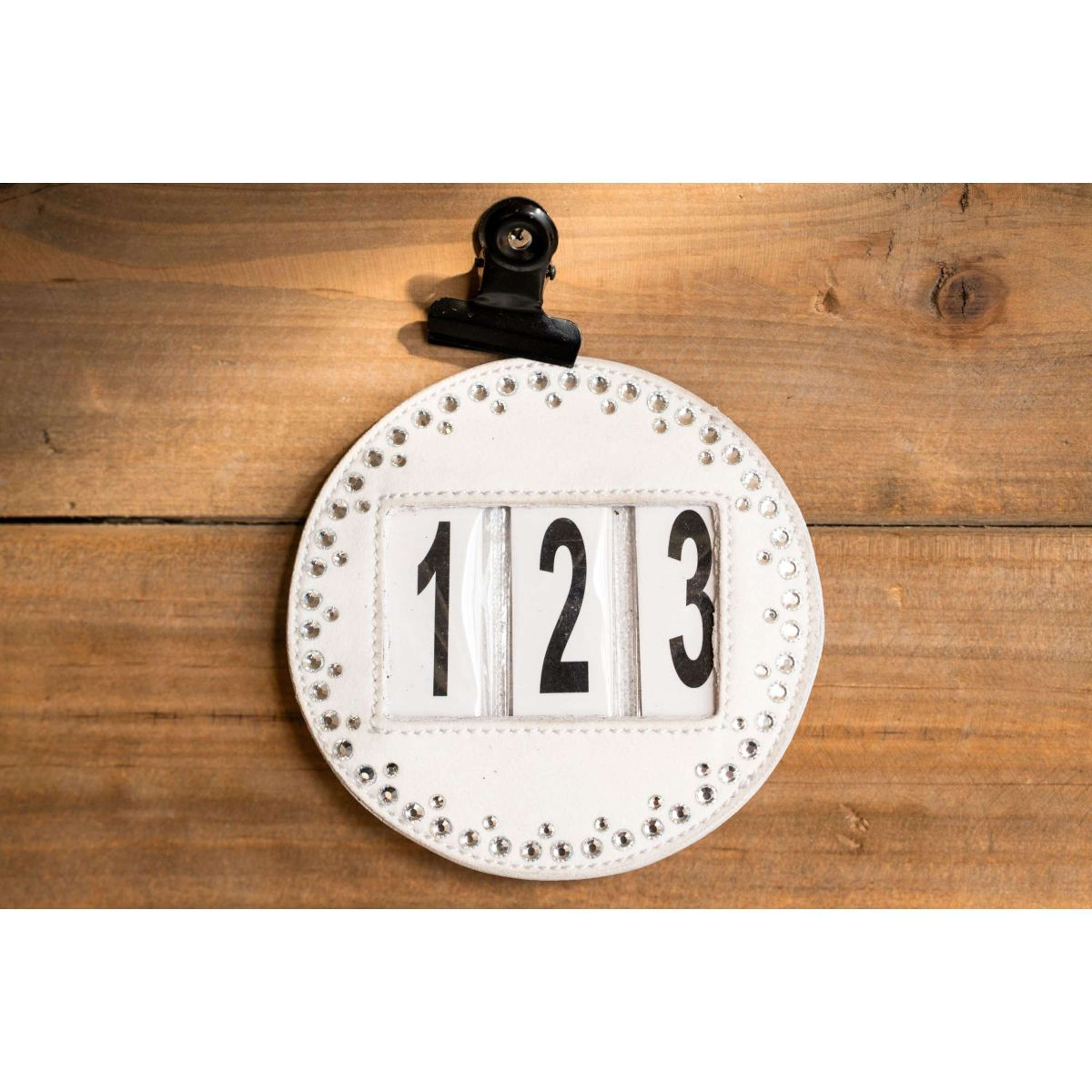 HB Competition Numbers Hot Fix White