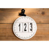HB Competition Numbers Hot Fix White