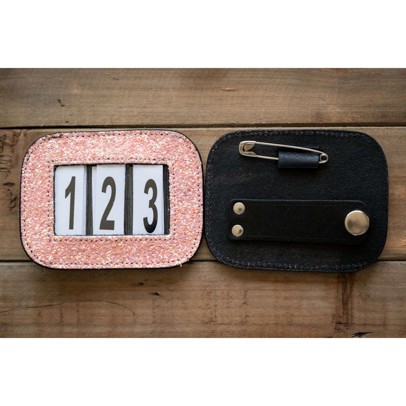 HB Bridle Numbers Showtime Glitter Pink