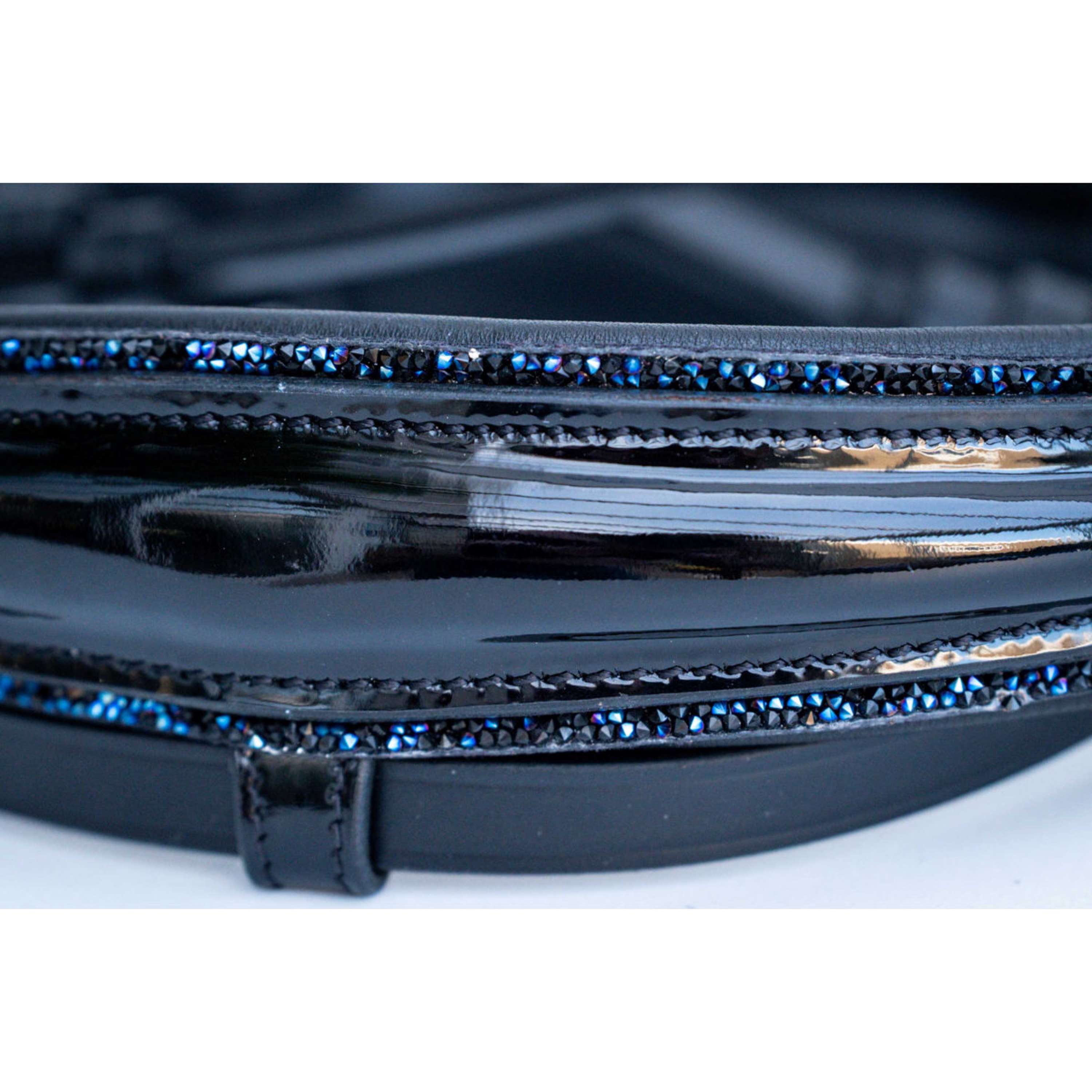 HB Nose Band Showtime Special Shape Black/Navy Glitter