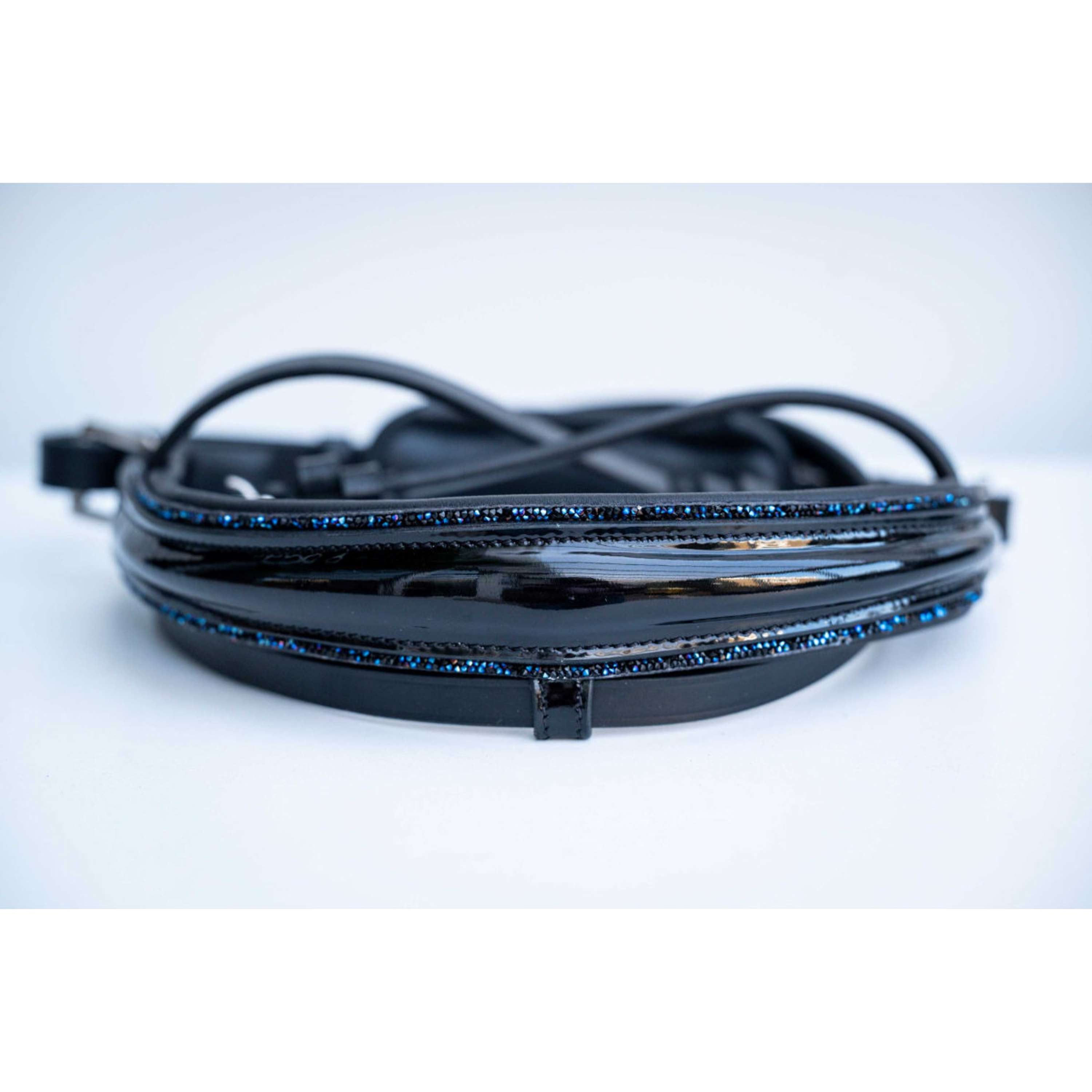 HB Nose Band Showtime Special Shape Black/Navy Glitter