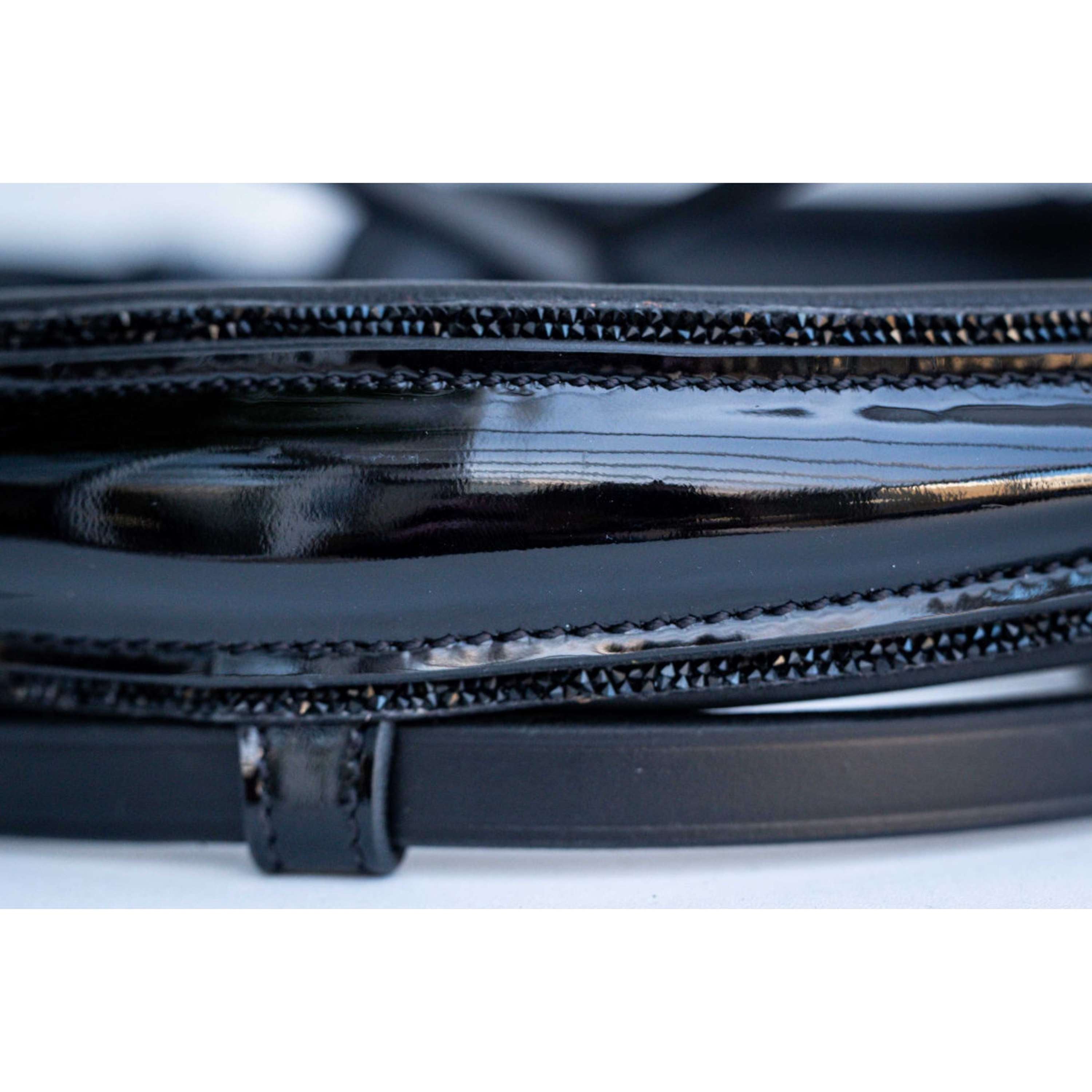 HB Nose Band Showtime Special Shape Black/Black Glitter