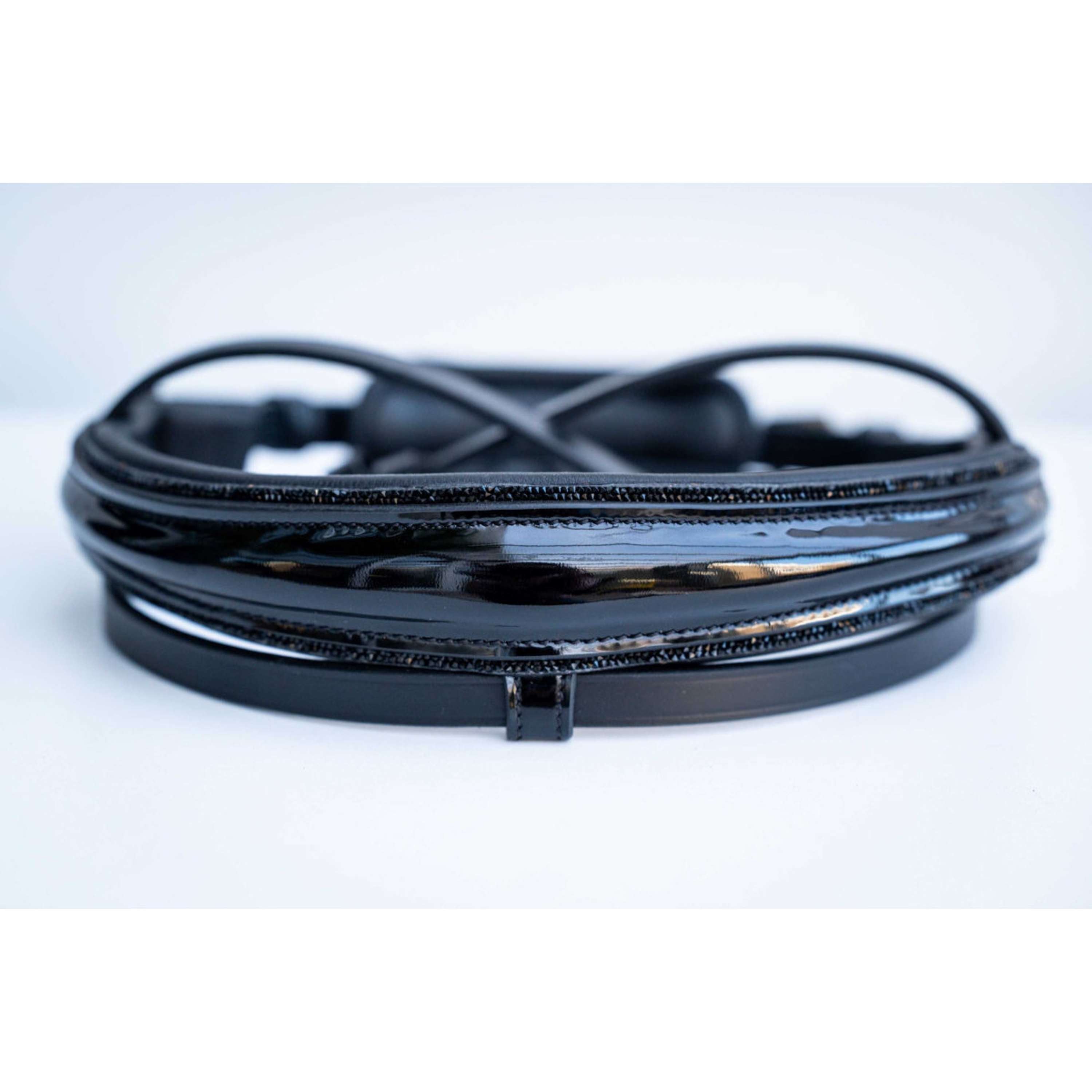 HB Nose Band Showtime Special Shape Black/Black Glitter