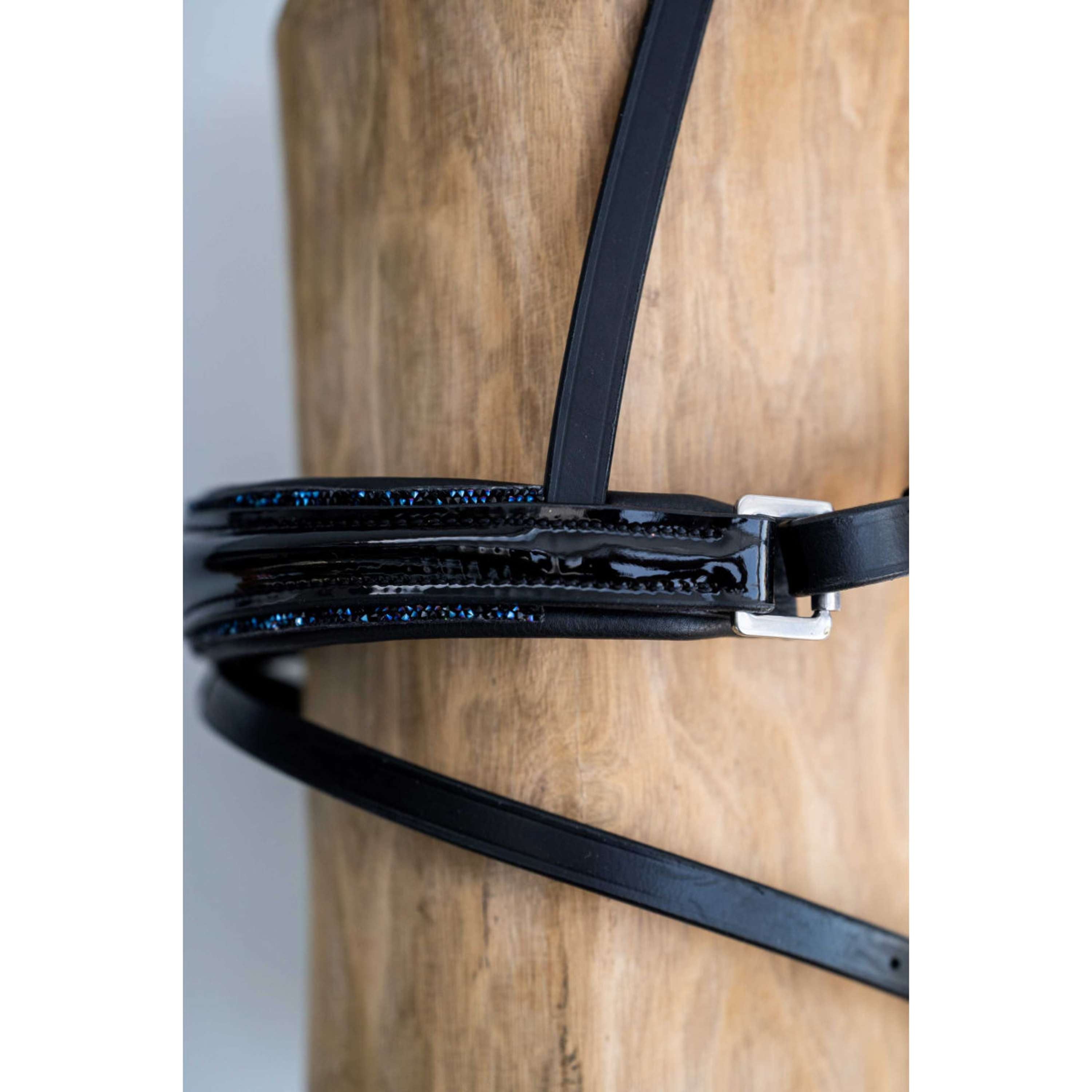 HB Nose Band Showtime Special Shape Black/Navy Glitter
