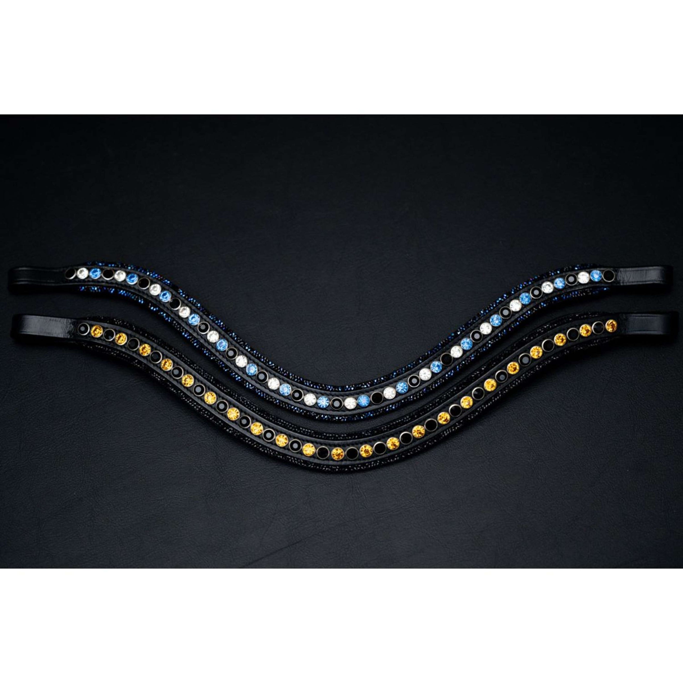 HB Browband Showtime Good Luck Black/Gold HB Browband Showtime Good Luck Black/Gold