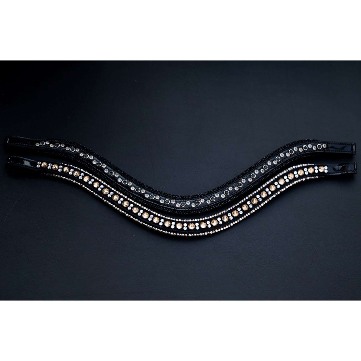 HB Browband Showtime True Love Black/Gold