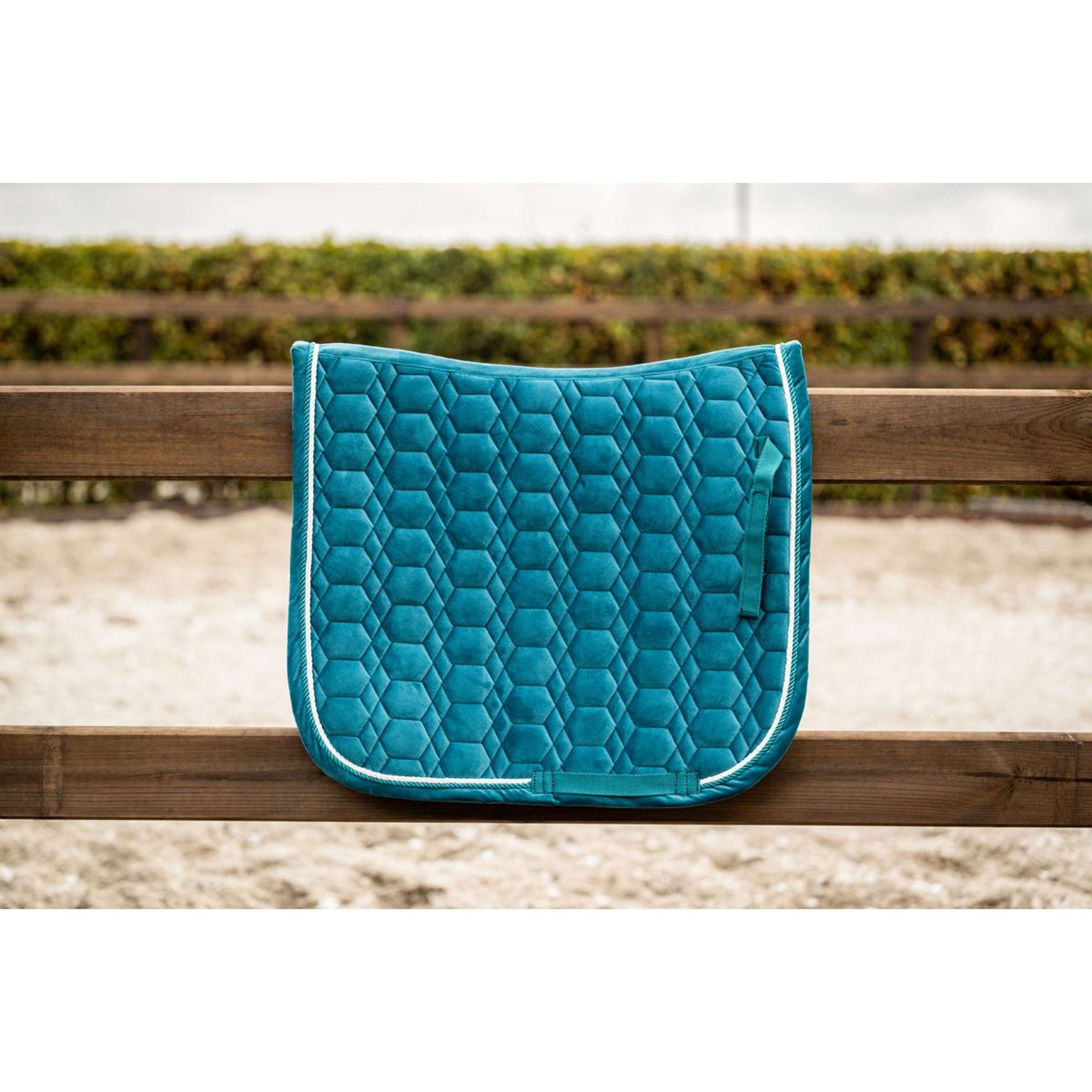 HB Showtime Saddlepad Velvet Dressage Smaragd Green