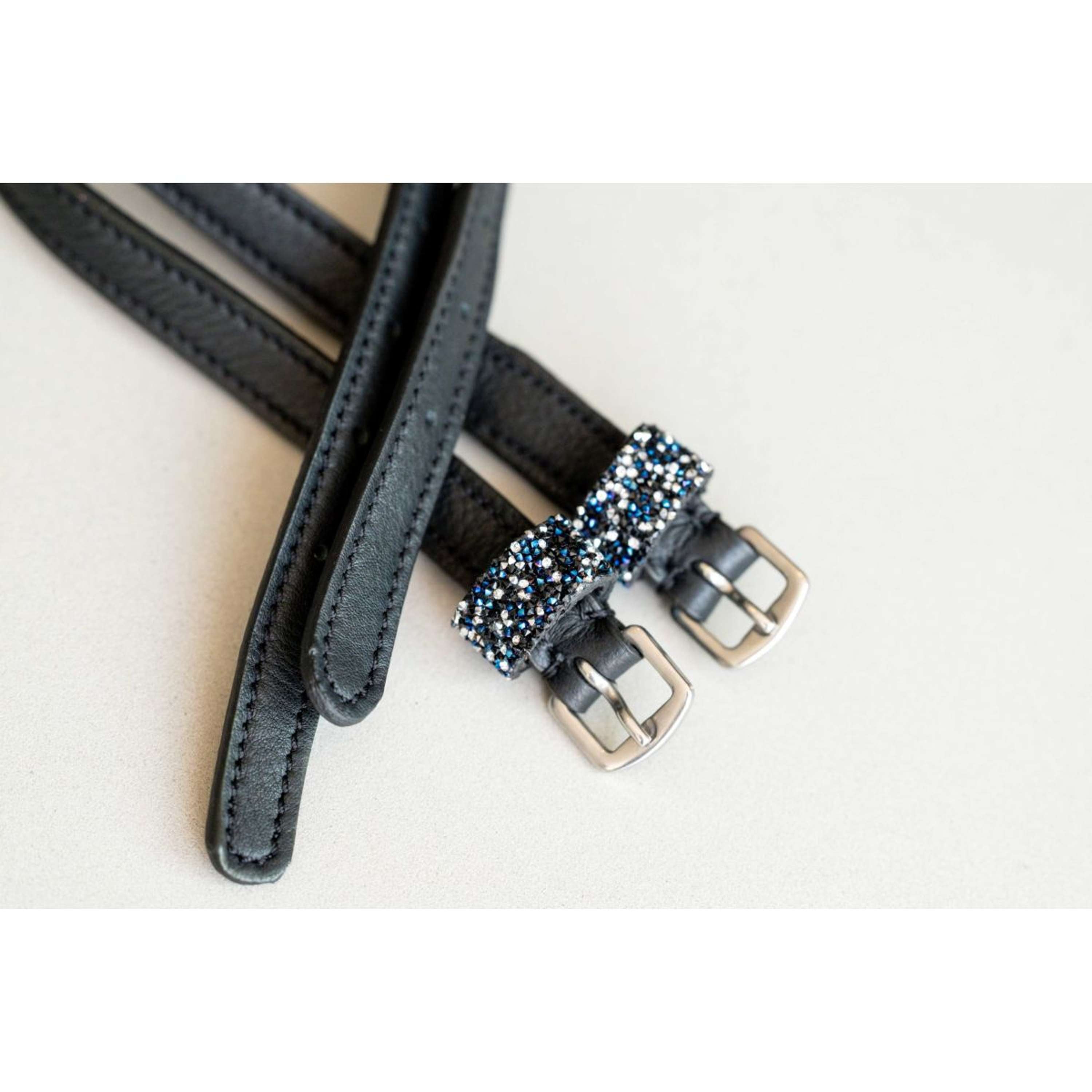 HB Ruitersport Spur straps Showtime Sparkle Black/Navy