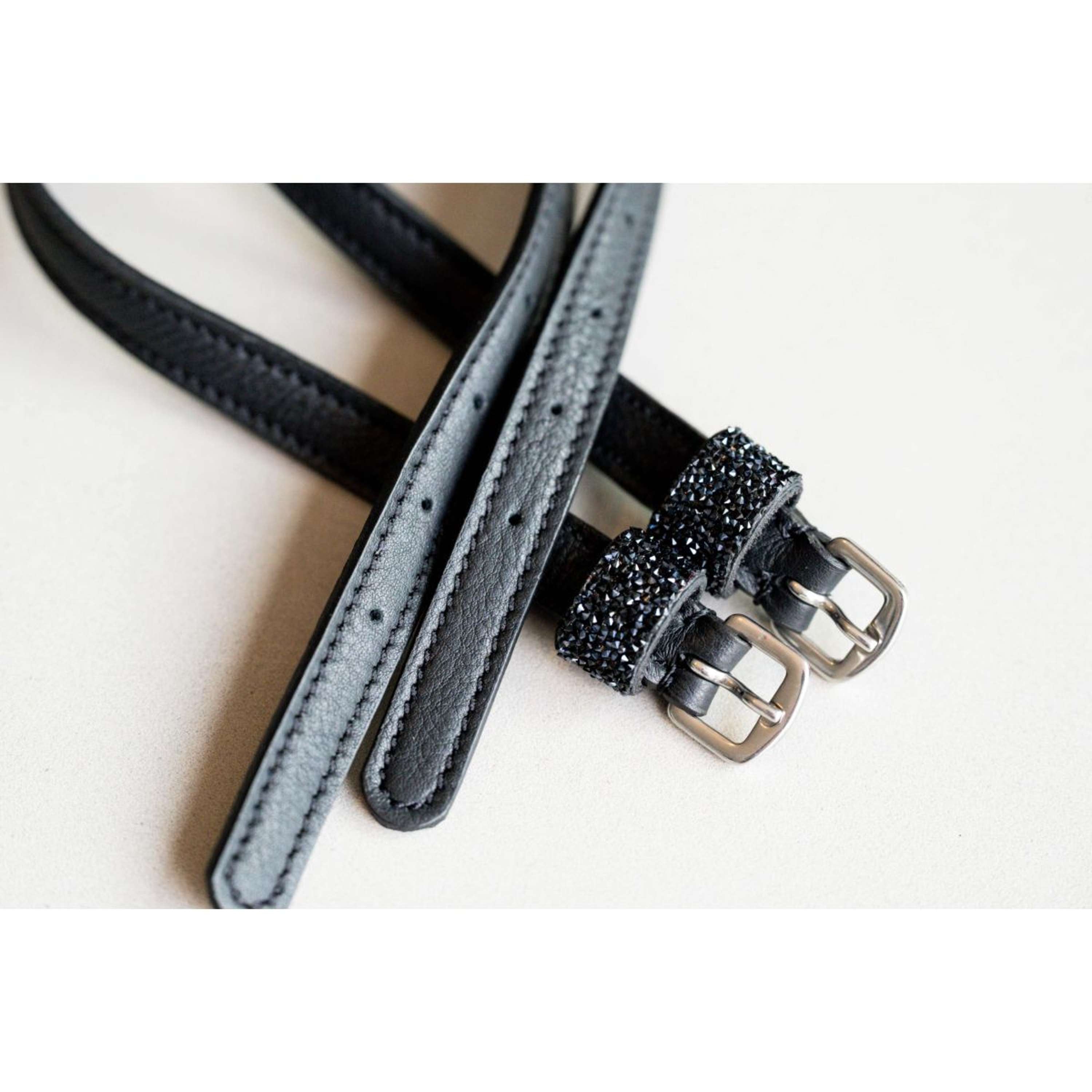 HB Ruitersport Spur straps Showtime Sparkle Black/Black