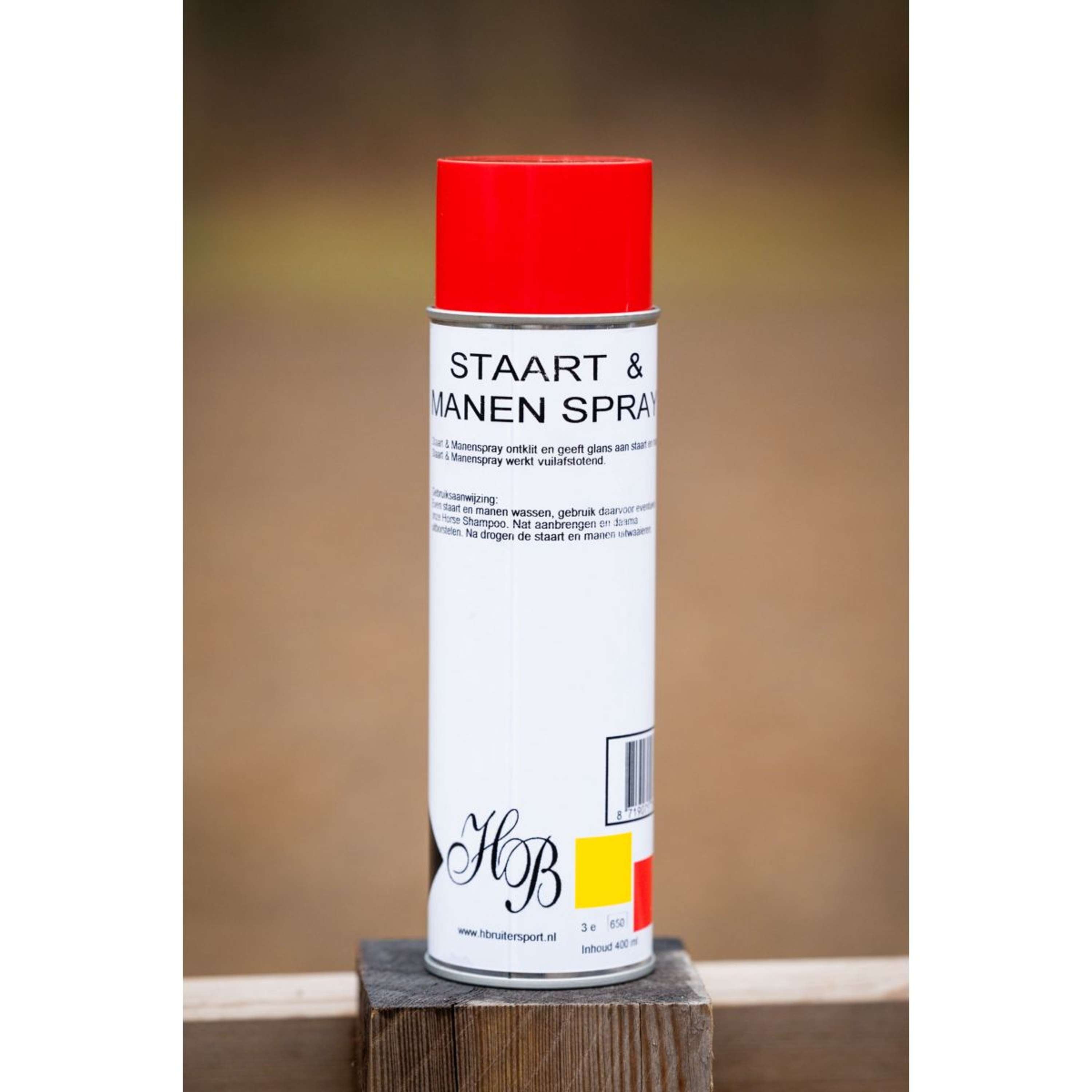 HB Ruitersport Tail and Mane Spray White Red