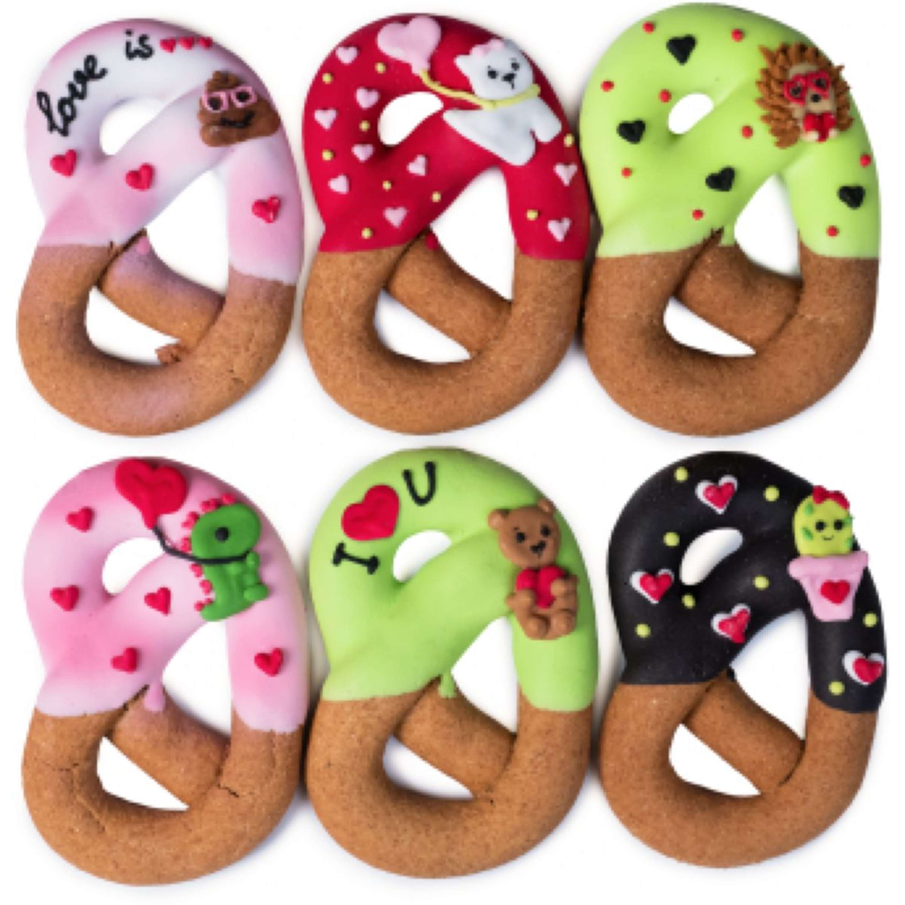 Candy Horse Love Cookies Iced Pretzel
