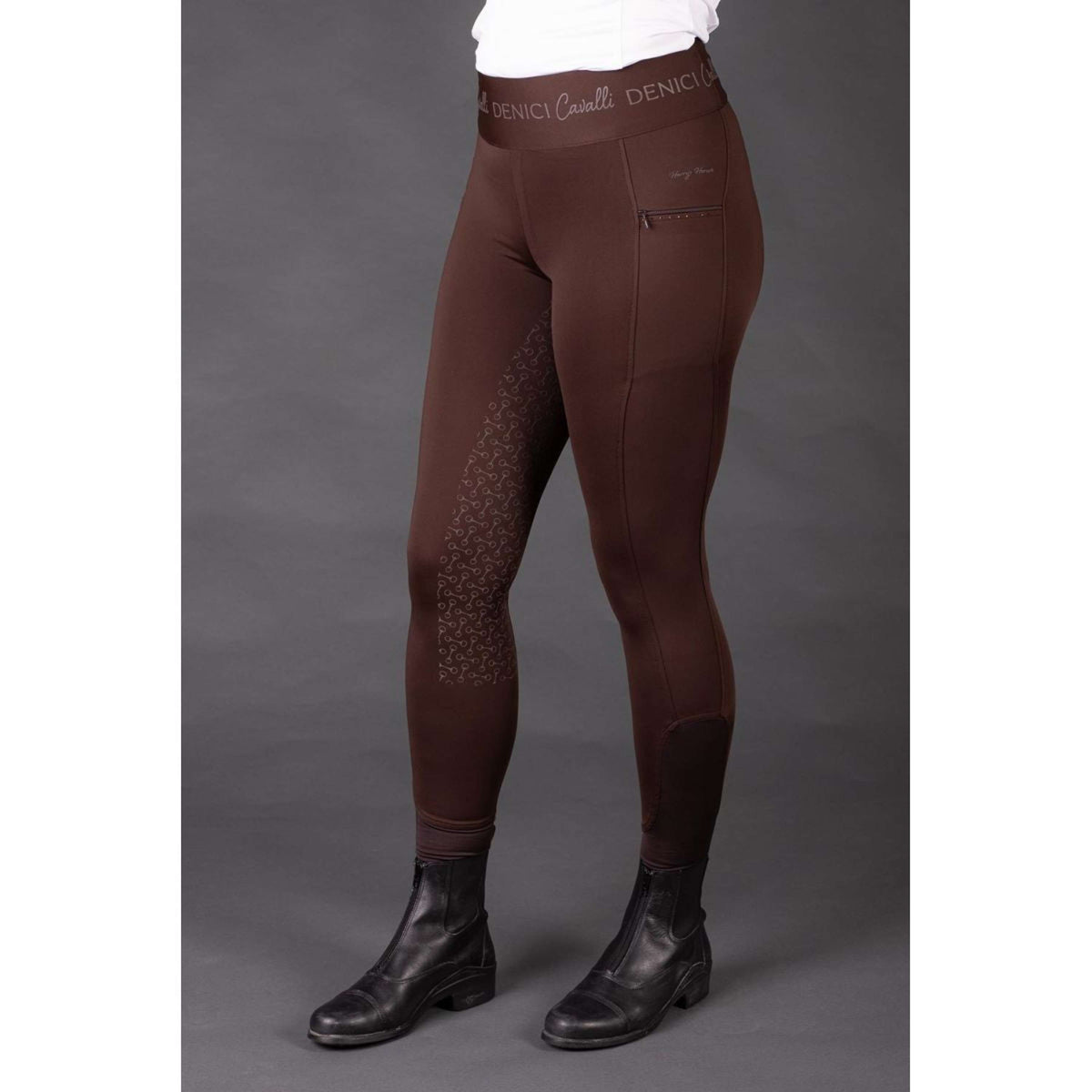 Harry's Horse Riding Legging Equitights Denici Cavalli Full Grip Brown