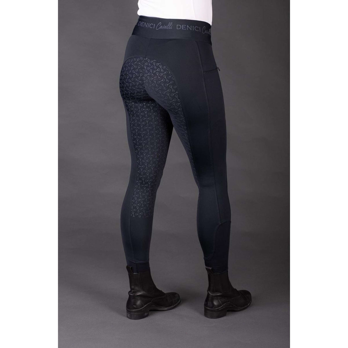 Harry's Horse Riding Legging Equitights Denici Cavalli Full Grip Navy