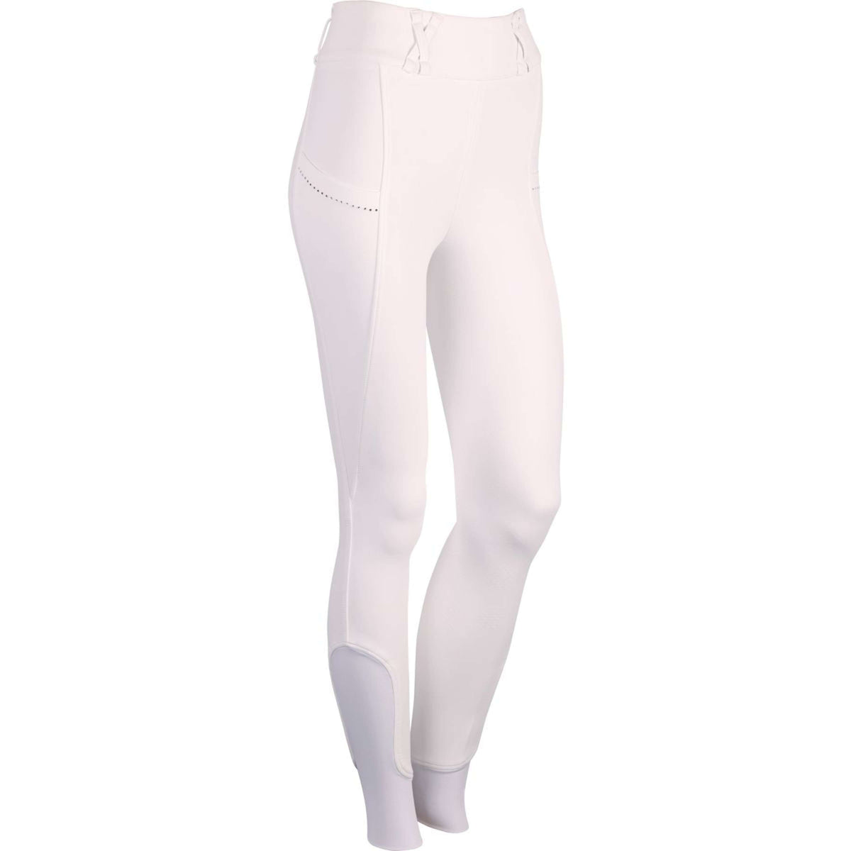 Harry's Horse Riding Legging Equitights Competition Crystal Full Grip White