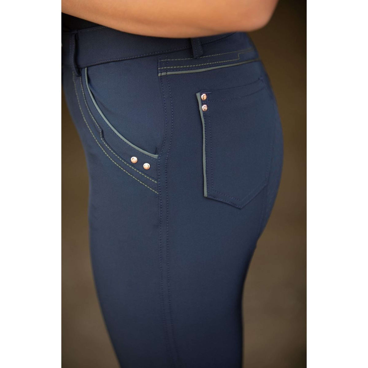 Harry's Horse Breeches Denici Cavalli Bosque Full Grip Navy