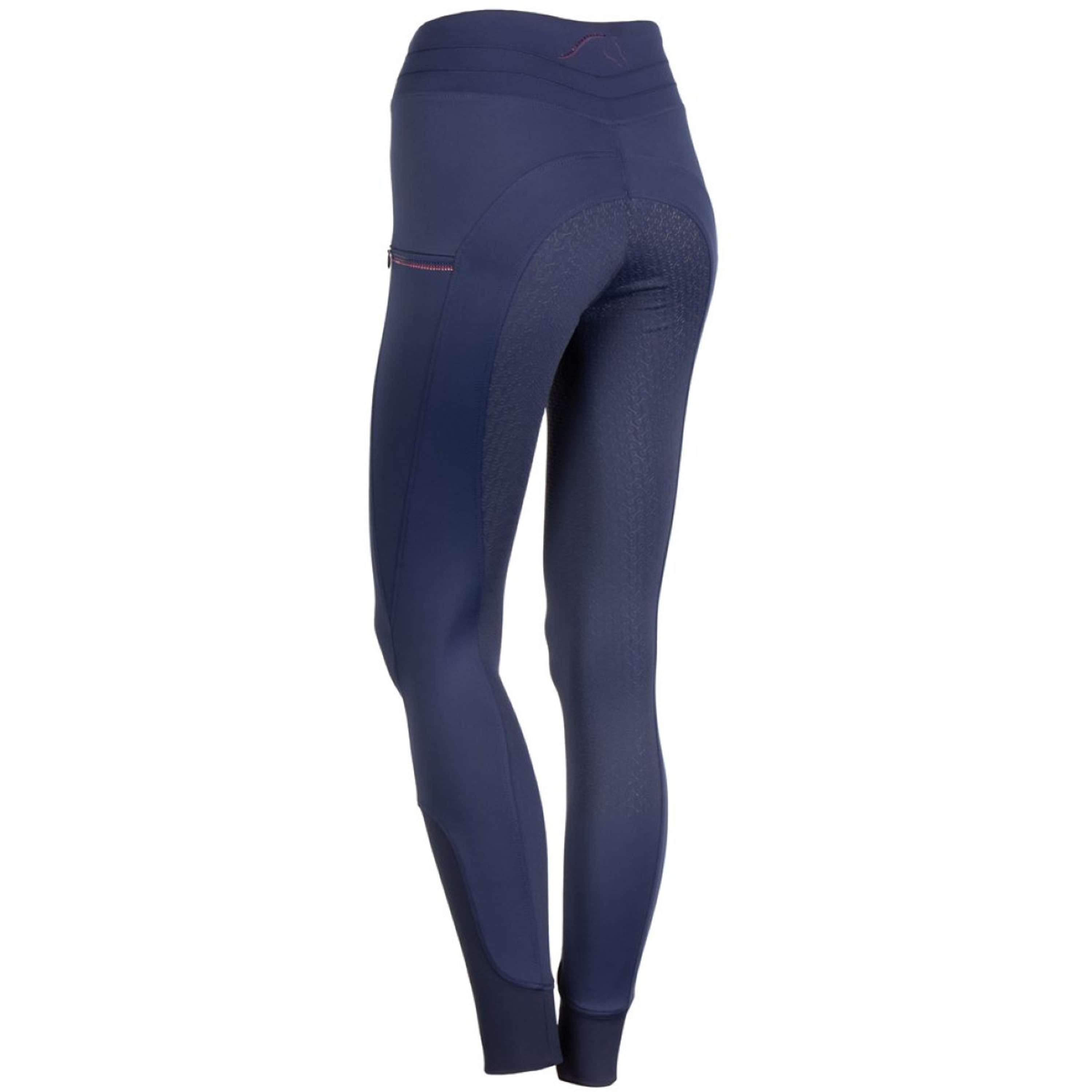 Harry's Horse Riding Legging Equitights Denici Cavalli Purple Passion Full Grip Peacoat